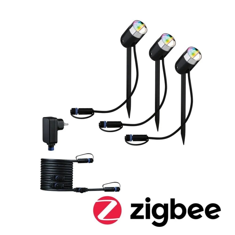 Paulmann Udendørs Spot>Plug & Shine Pike ZigBee RGBW Basis