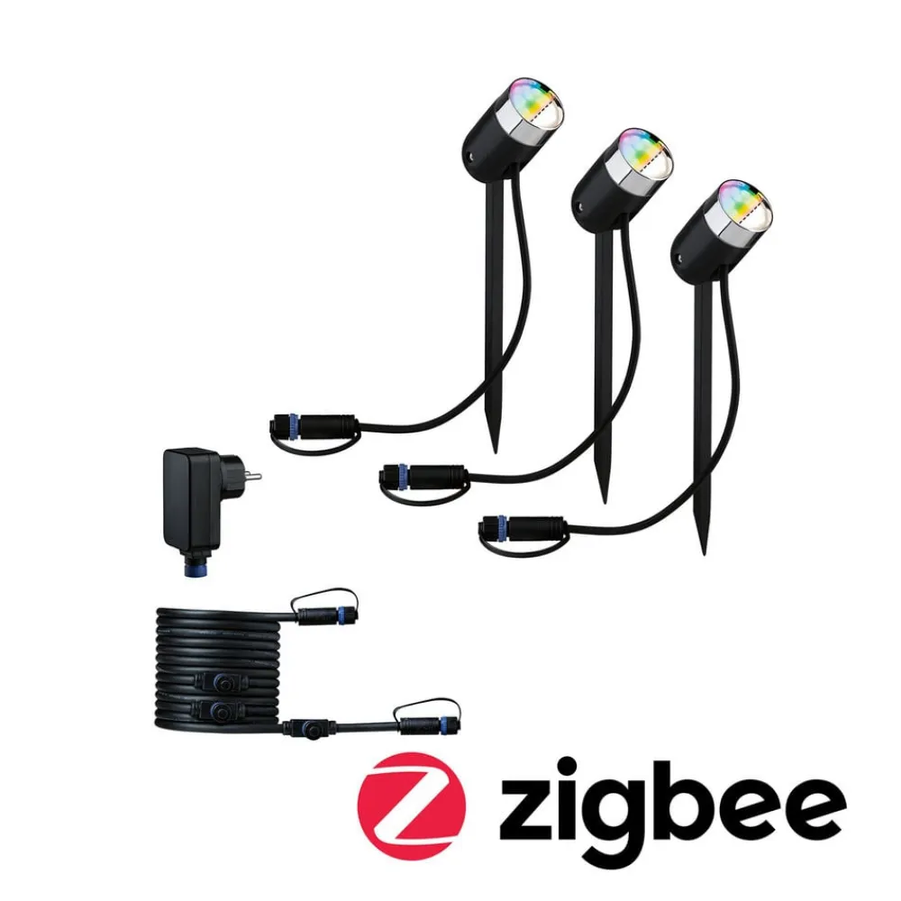 Paulmann Udendørs Spot>Plug & Shine Pike ZigBee RGBW Basis
