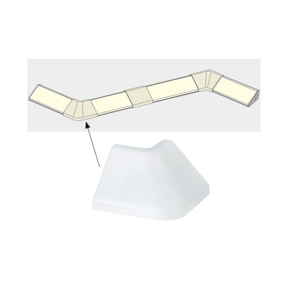 Profil Delta udendørs hjørneprofil 2 stk^Paulmann