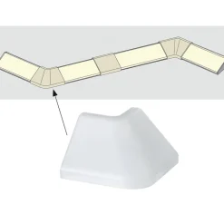 Profil Delta udendørs hjørneprofil 2 stk^Paulmann