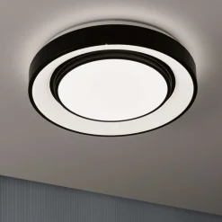 Rainbow Ø37cm sort fjernbetjent stjernedekoration RGBW^Paulmann Hot