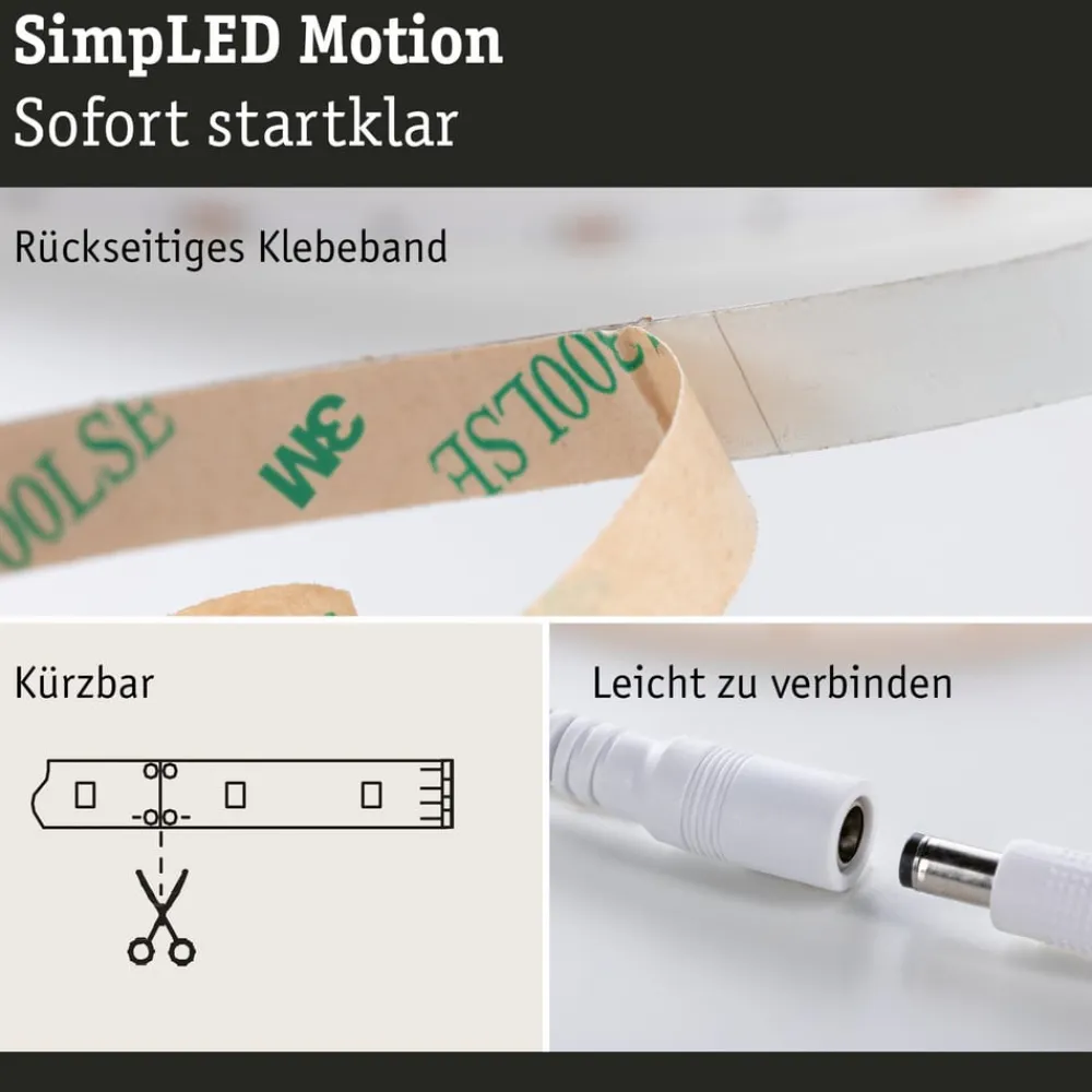 SimpLED Motion LED-stripsæt, 5 m fjernbetjening RGB^Paulmann Outlet