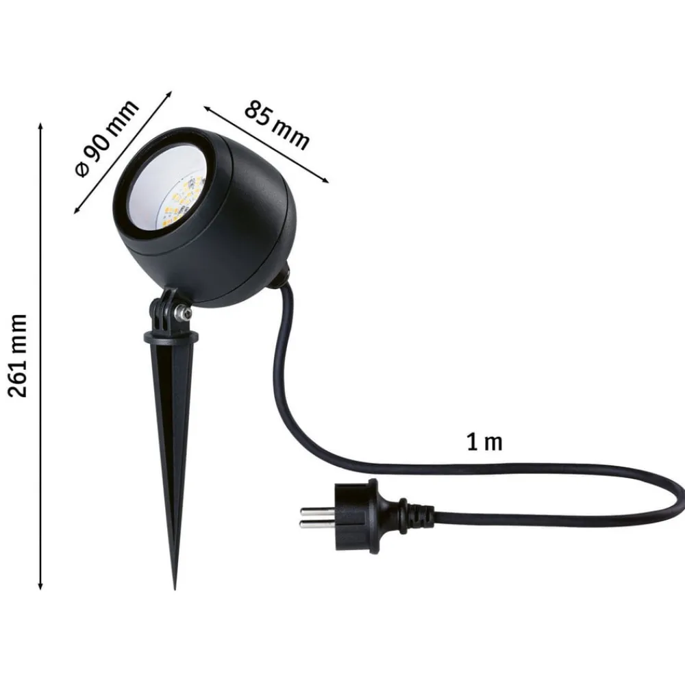 Paulmann Udendørs Spot>Smart LED jordspydspot Kikolo, CCT, antracit, IP65
