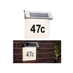 Paulmann Postkasser>Solar husnummerlampe med LED, IP44