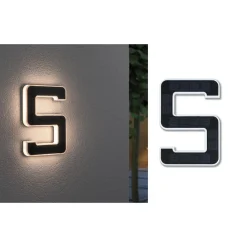 Paulmann Postkasser|Væglamper>solcelledrevet LED-husnummer 5