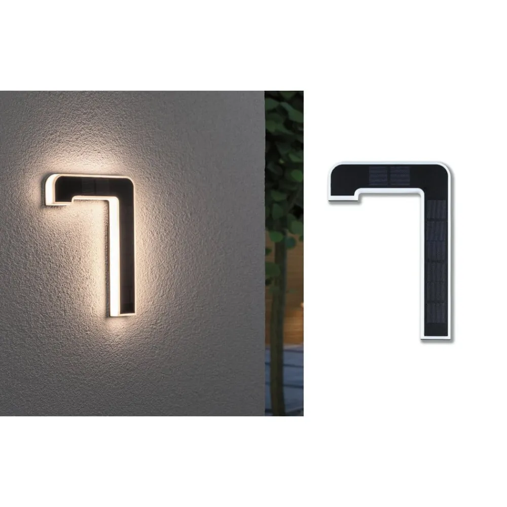 Paulmann solcelledrevet LED-husnummer 7