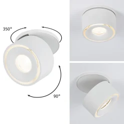 Paulmann Indbygningsspots>Spircle LED indbygningslampe, mat hvid