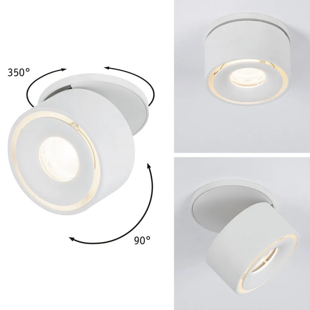 Paulmann Indbygningsspots>Spircle LED indbygningslampe, mat hvid