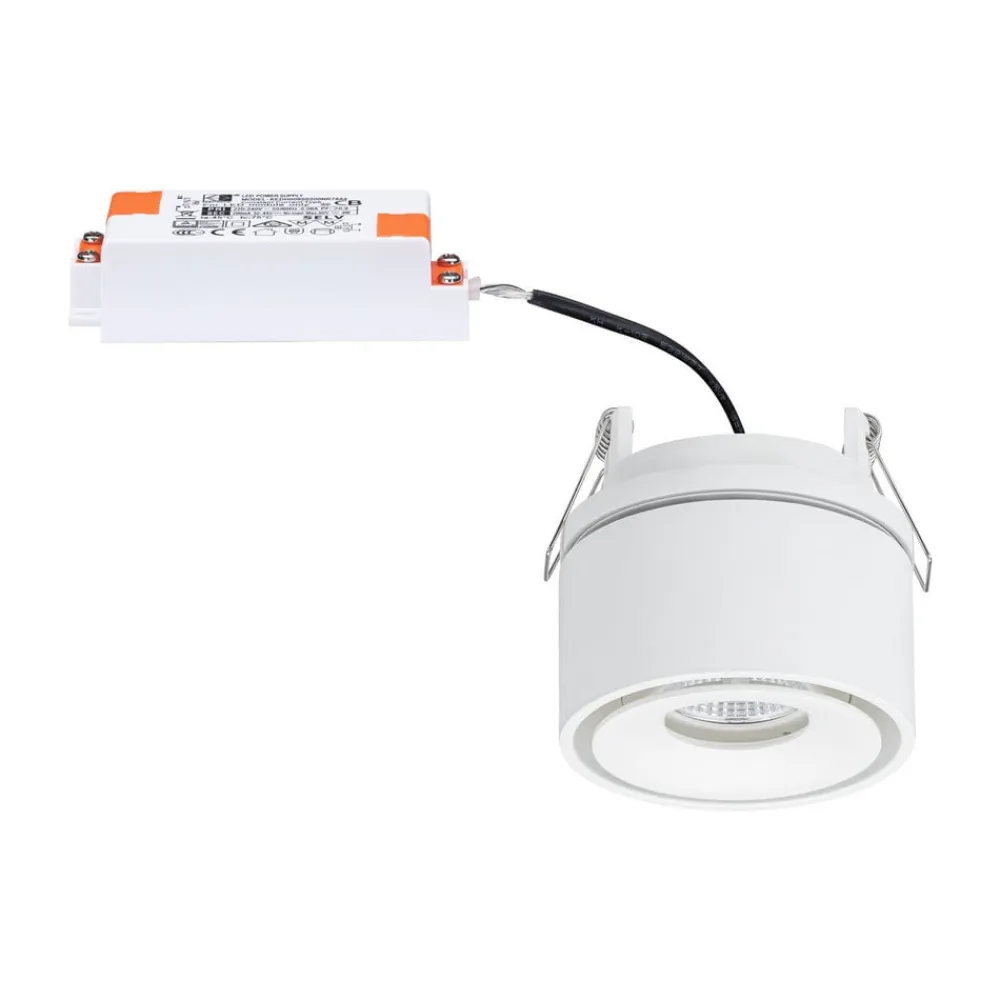 Paulmann Indbygningsspots>Spircle LED indbygningslampe, mat hvid