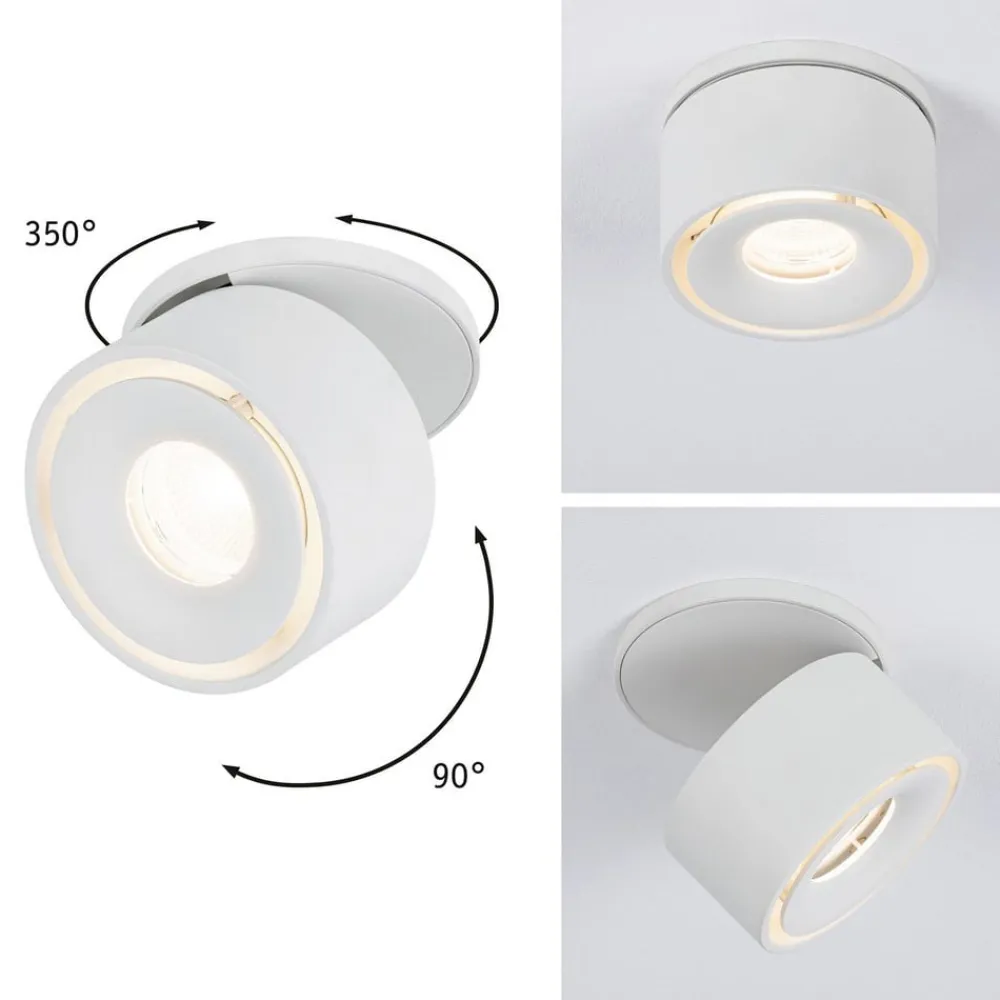 Paulmann Indbygningsspots>Spircle LED indbygningslampe, mat hvid