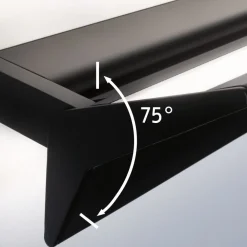 Paulmann Stine LED wallwasher 3-trins dæmp, sort