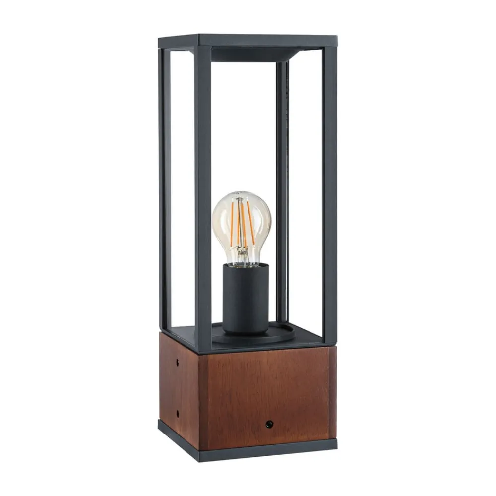 Paulmann Sokkellamper>Timba-sokkelampe med træ, højde 40 cm