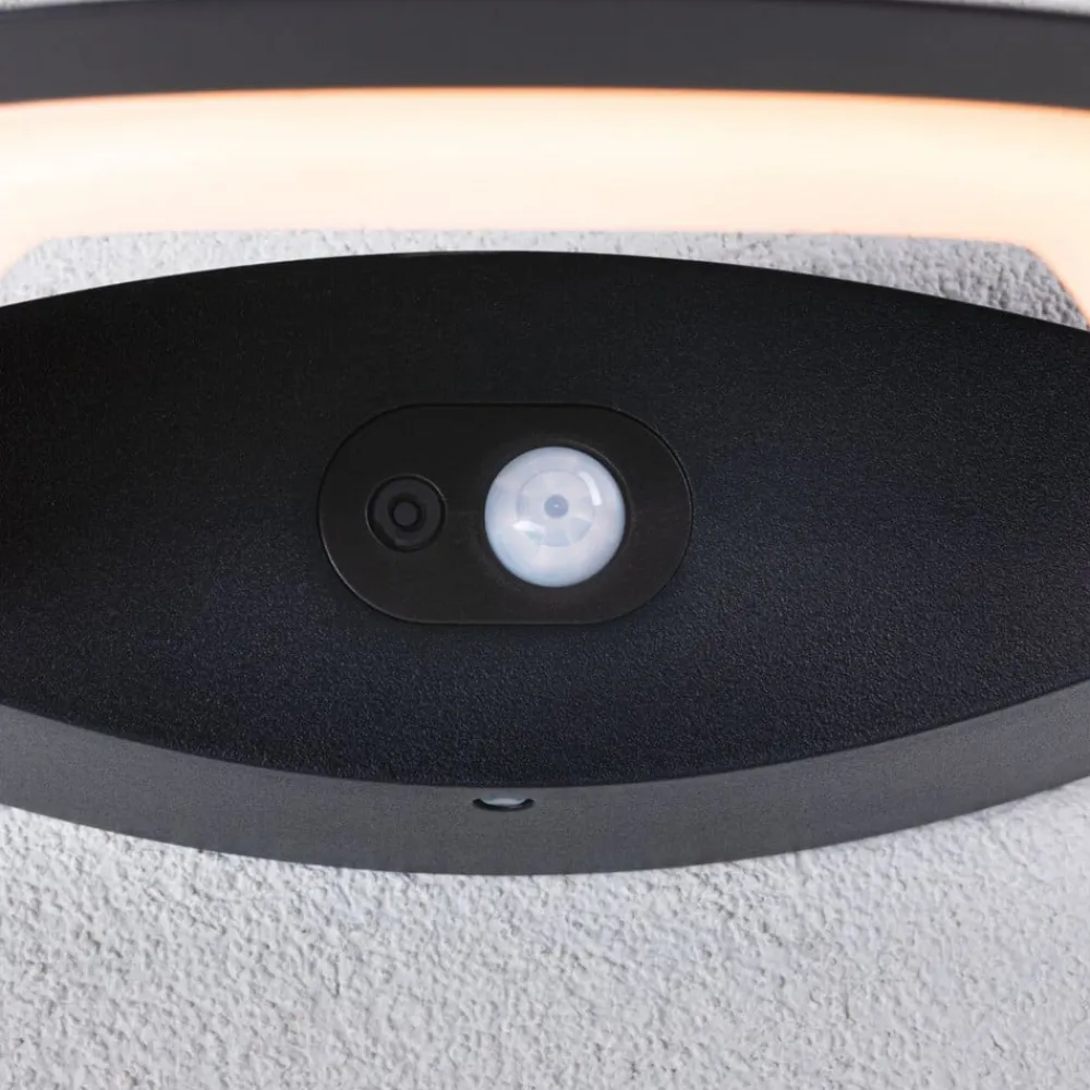 udendørs LED-væglampe Akena, 2.200 K, antracit^Paulmann New