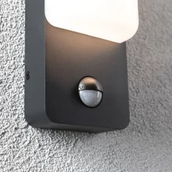 Paulmann udendørs LED-væglampe Bonnie, aluminium, 2200/3000K, sensor
