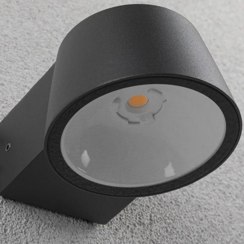 Paulmann udendørs LED-væglampe Capea, antracit, aluminium, IP44