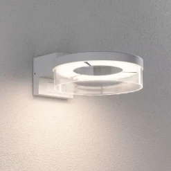Paulmann Væglampe Med Sensor>udendørs LED-væglampe Capera hvidt metal IP44