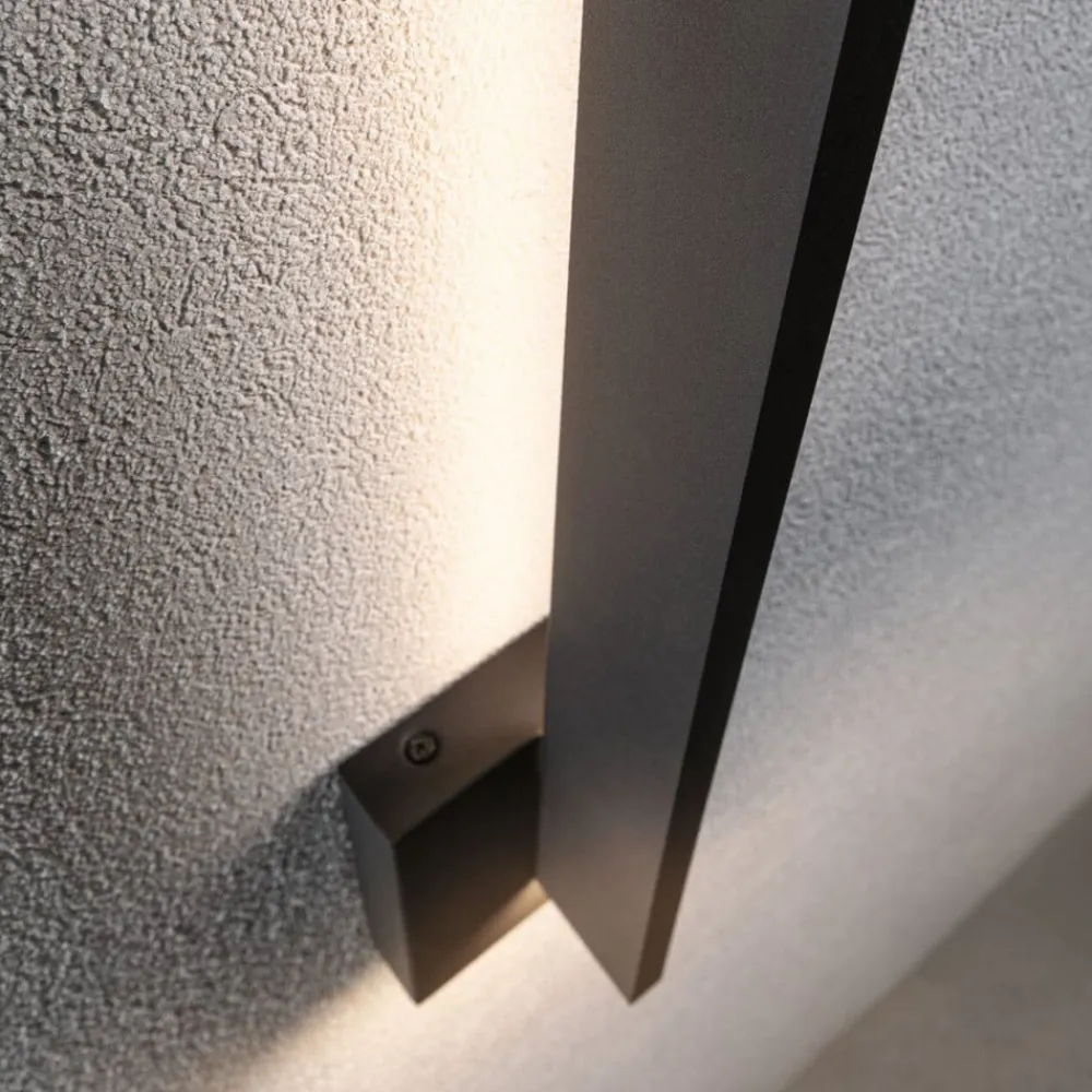 Paulmann Væglamper>udendørs LED-væglampe Levka, antracit, 49 cm aluminium IP44