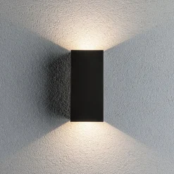 udendørs LED-væglampe Flame, 22 cm, antracit, op/ned^Paulmann New