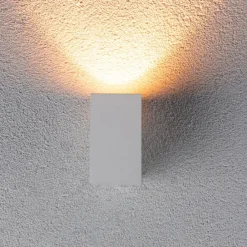 Paulmann Væglamper>udendørs LED-væglampe Flame, hvid