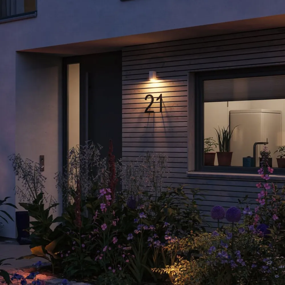 Paulmann Væglamper>udendørs LED-væglampe Flame, hvid