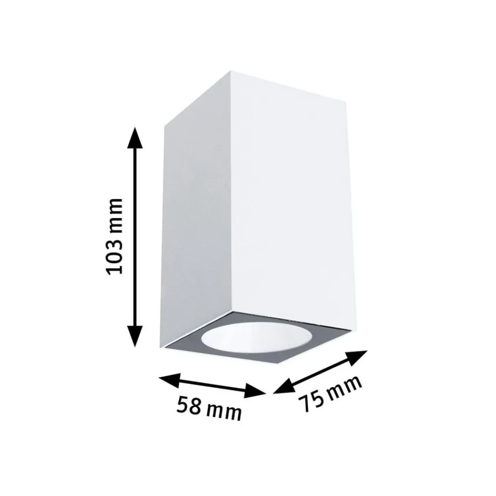 Paulmann Væglamper>udendørs LED-væglampe Flame, hvid