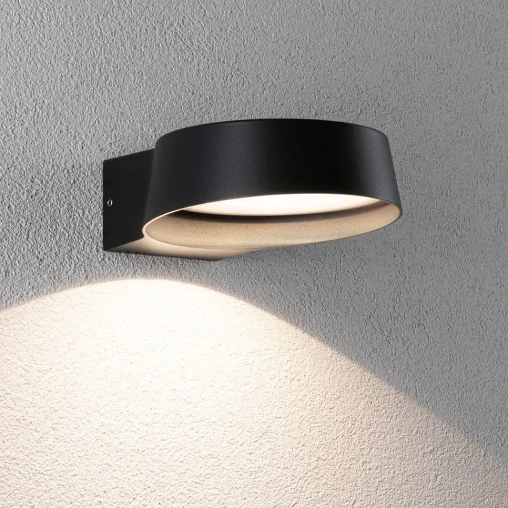 Paulmann Væglamper>udendørs LED-væglampe Capea Grand antracit 16 cm IP44