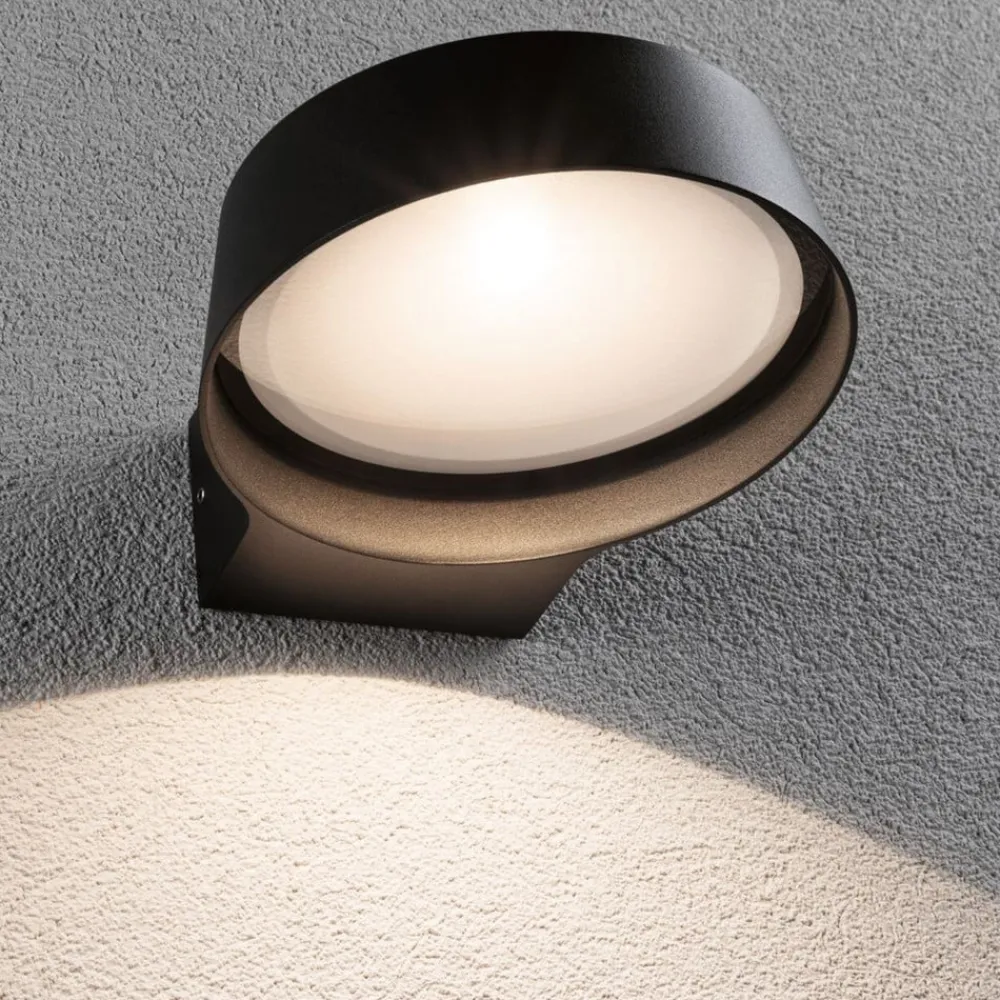 Paulmann Væglamper>udendørs LED-væglampe Capea Grand antracit 16 cm IP44