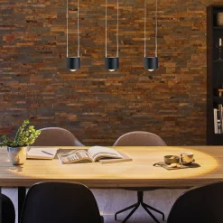 URail Aldan LED-pendellampe, sort^Paulmann