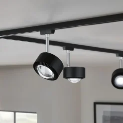 URail Aldan LED-spot 4.000K sort mat^Paulmann