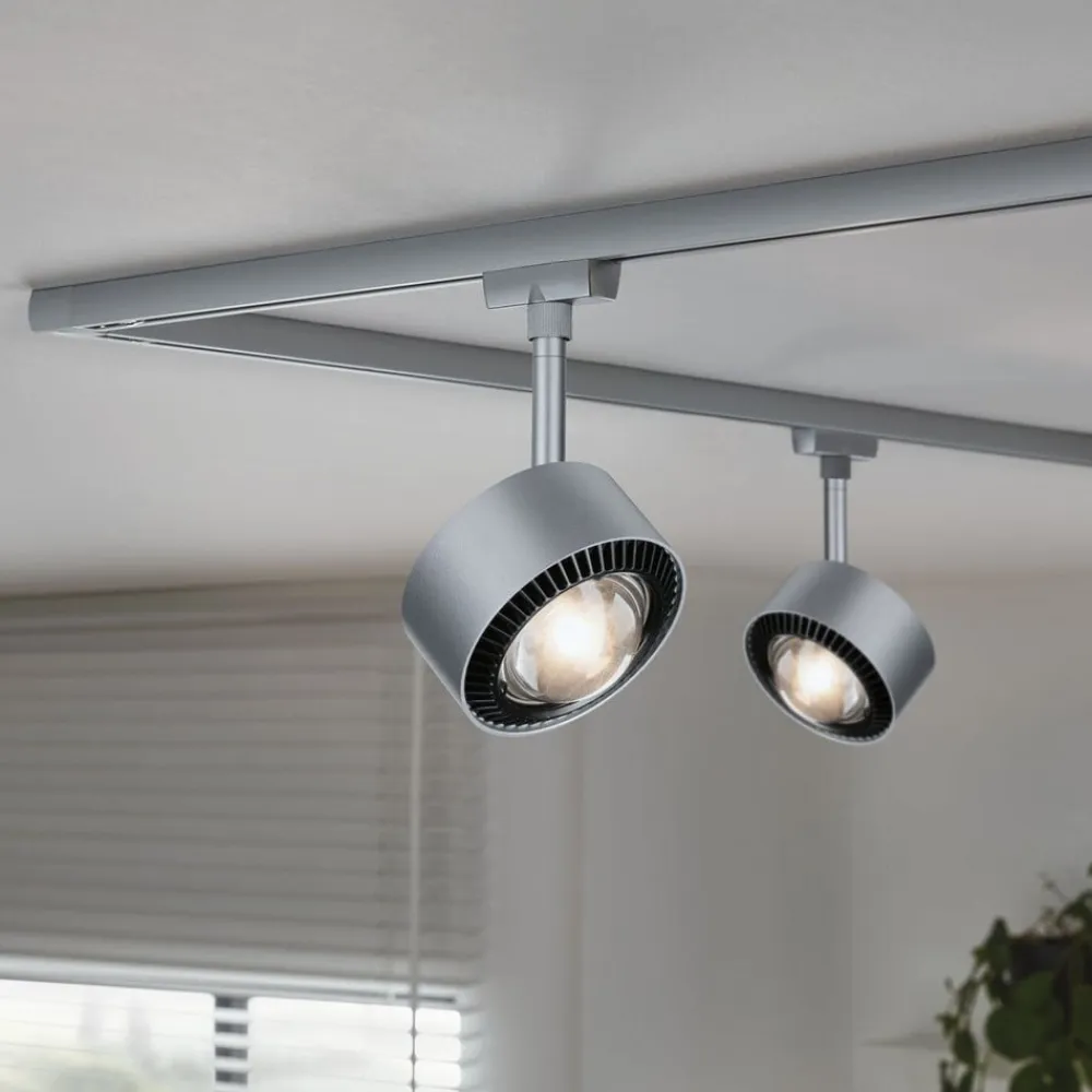 Paulmann URail Aldan LED-spotlight, mat krom, metal, CCT