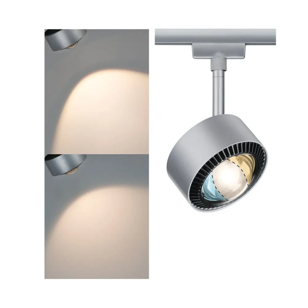 Paulmann URail Aldan LED-spotlight, mat krom, metal, CCT