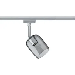 Paulmann Skinnesystem>URail Blossom spot, krom/røggrå