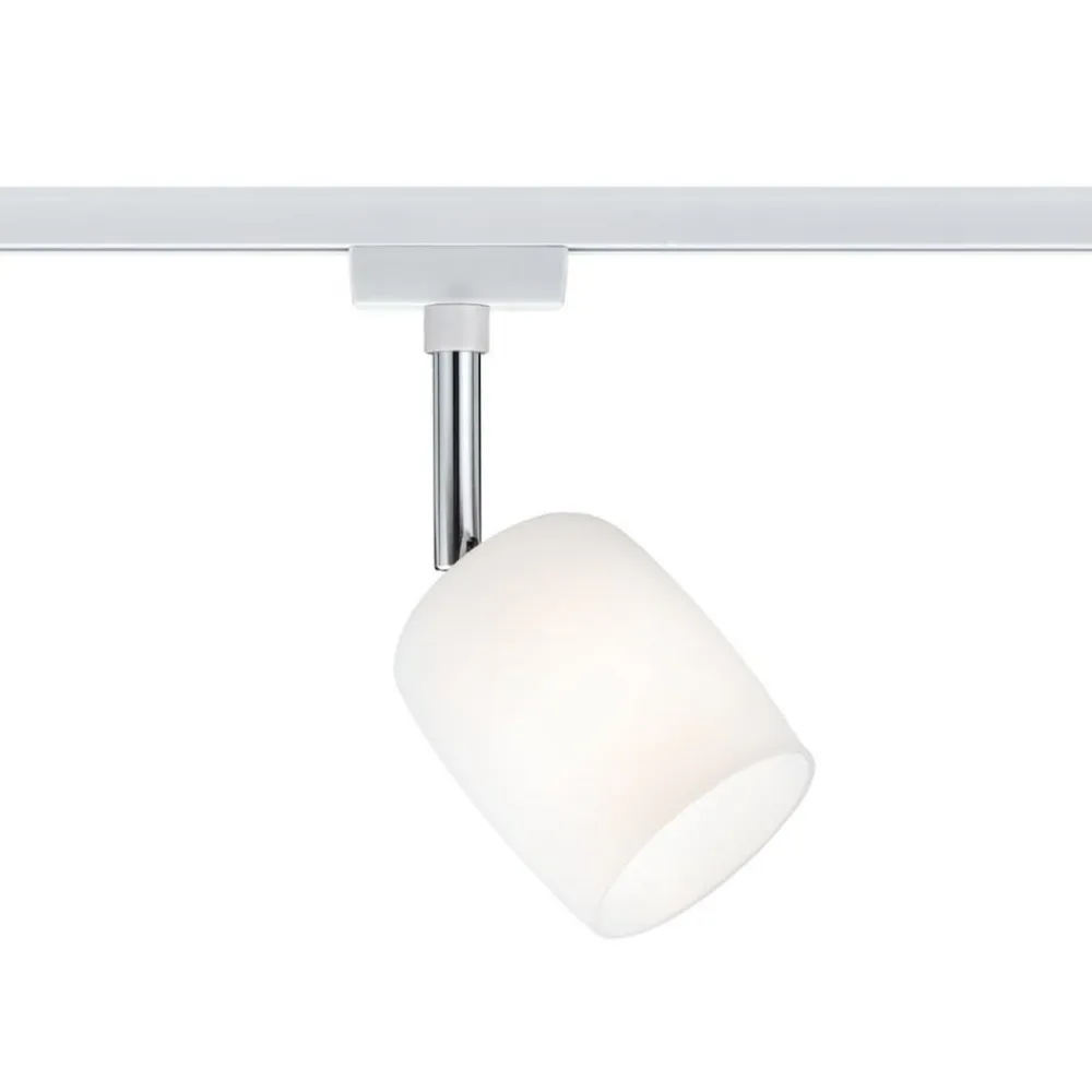 URail Blossom spot, hvidt, satineret glas^Paulmann New