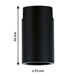 Paulmann URail Ceiling Socket E27, sort