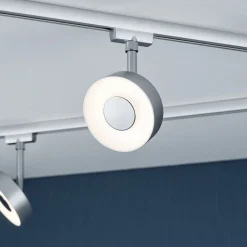 Paulmann URail Circle LED-spot, white switch, krom