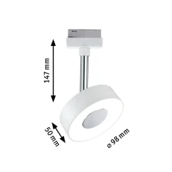 Paulmann Arbejdsrum/Kontor|Skinnesystem>URail Circle LED-spot, rundt, i hvidt