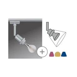 URail DecoSystems spotlight E14, mat krom^Paulmann Hot