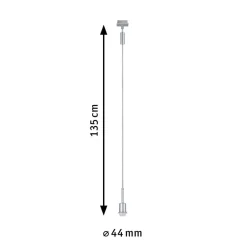 URail DecoSystems pendel E14, mat krom^Paulmann Hot