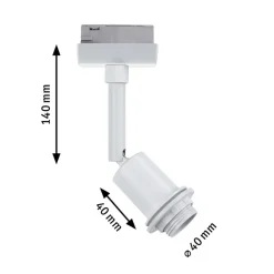 URail DecoSystems spotlight E14, hvid^Paulmann Hot