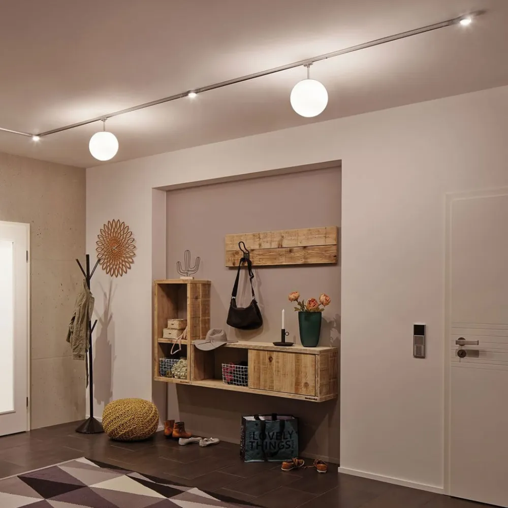 Paulmann Skinnesystem>URail End Cap LED-slutstykke, mat krom