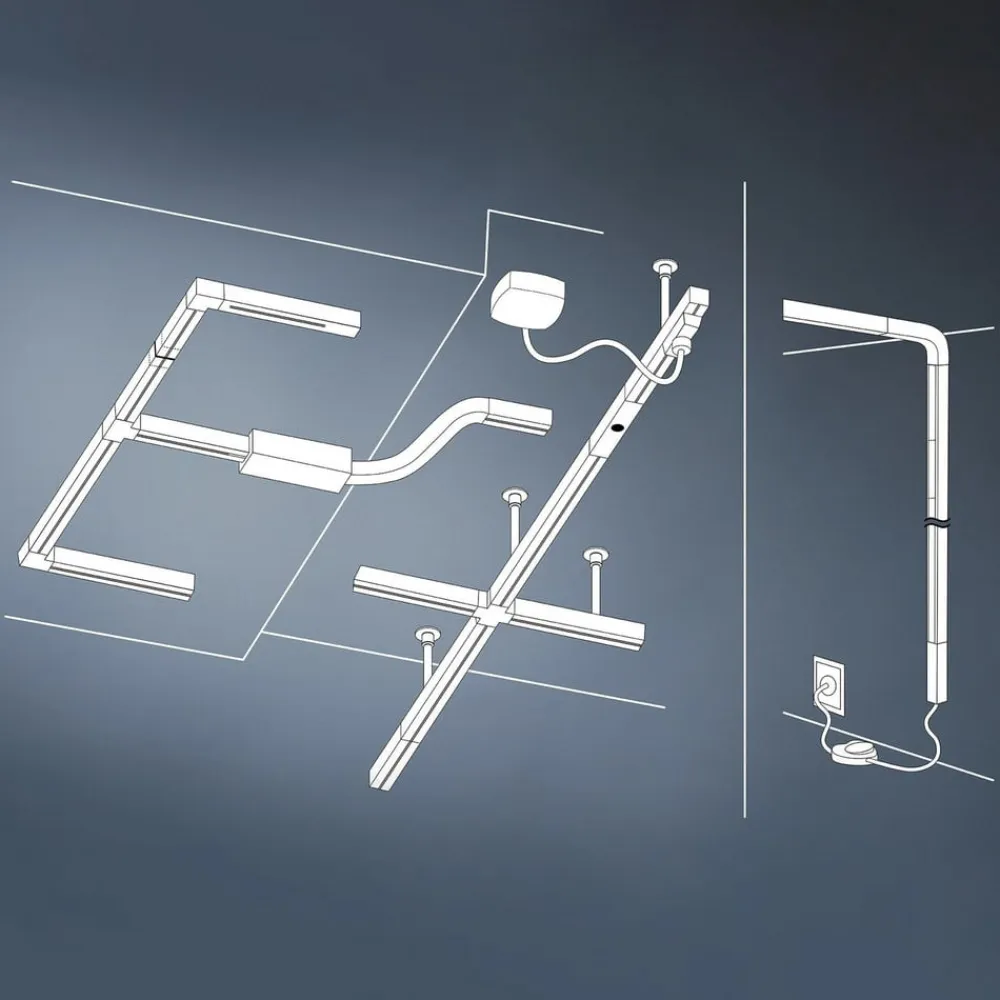 Paulmann Skinnesystem>URail End Cap LED-slutstykke, mat krom