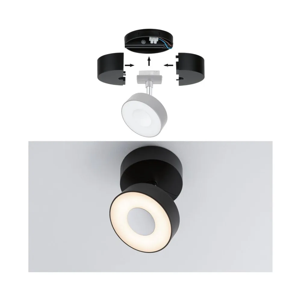 Paulmann Skinnesystem>URail føder til enkeltspot, mat sort