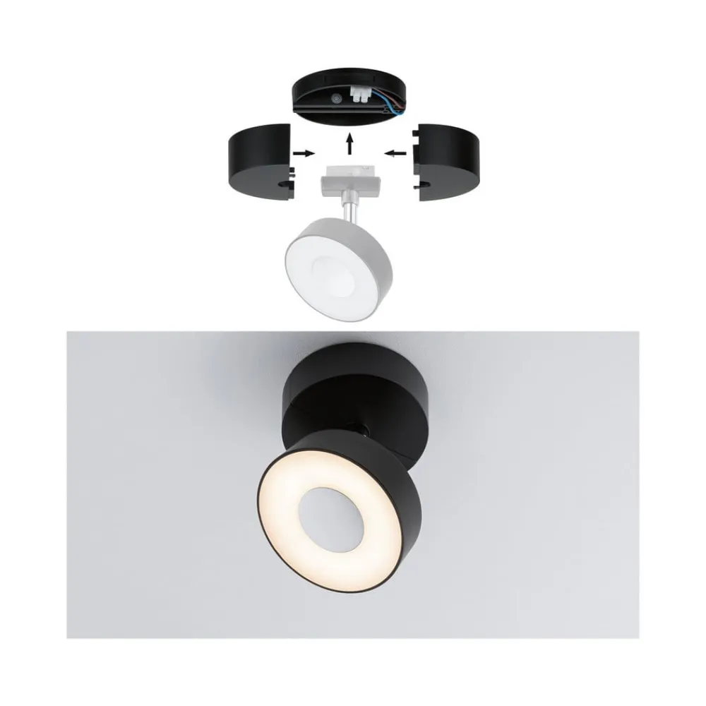 Paulmann Skinnesystem>URail føder til enkeltspot, mat sort