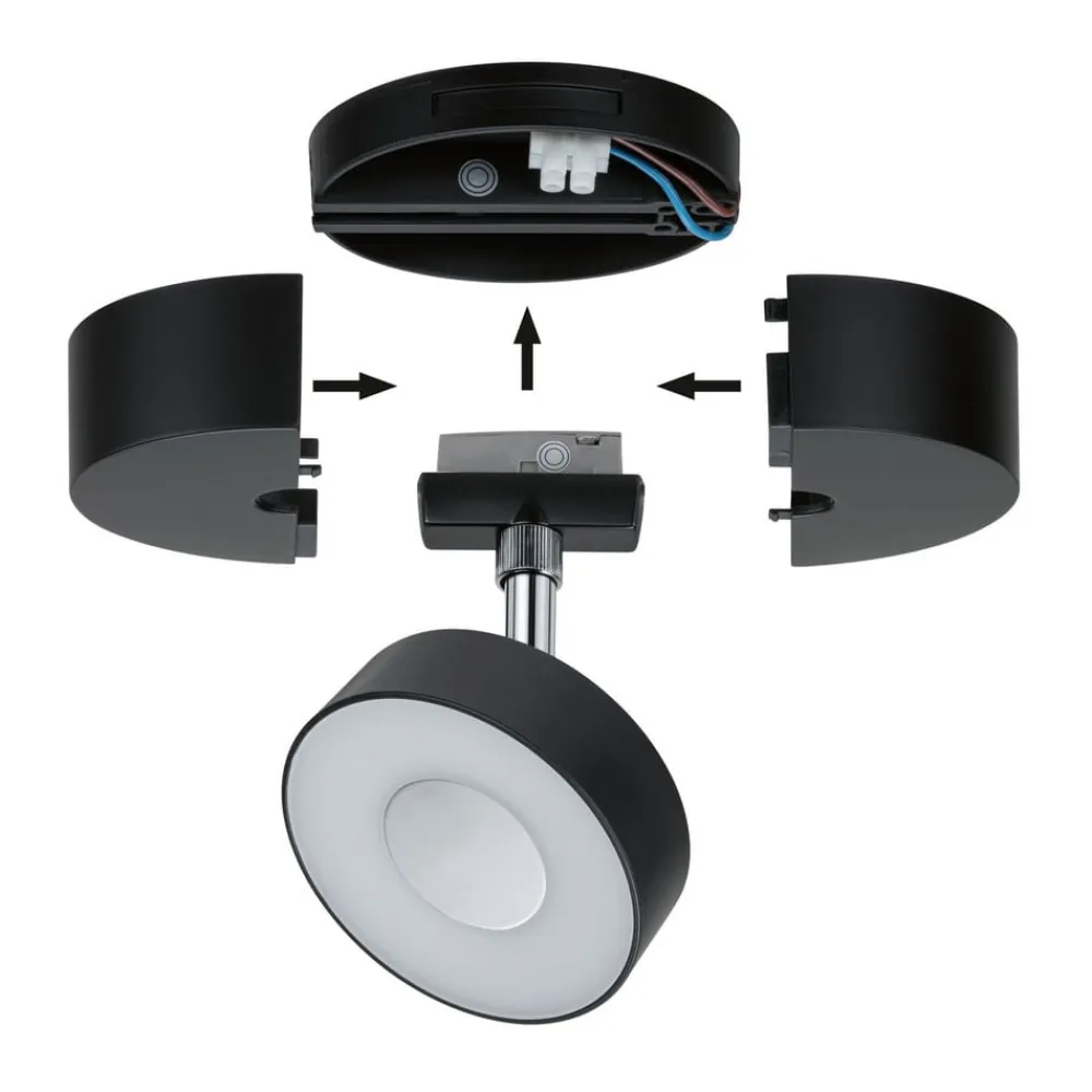 Paulmann Skinnesystem>URail føder til enkeltspot, mat sort