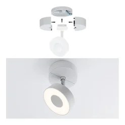 URail føder til enkeltspot, mat hvid^Paulmann Outlet