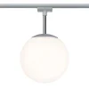 Paulmann URail Globe kuglelampe i krom, opalglas