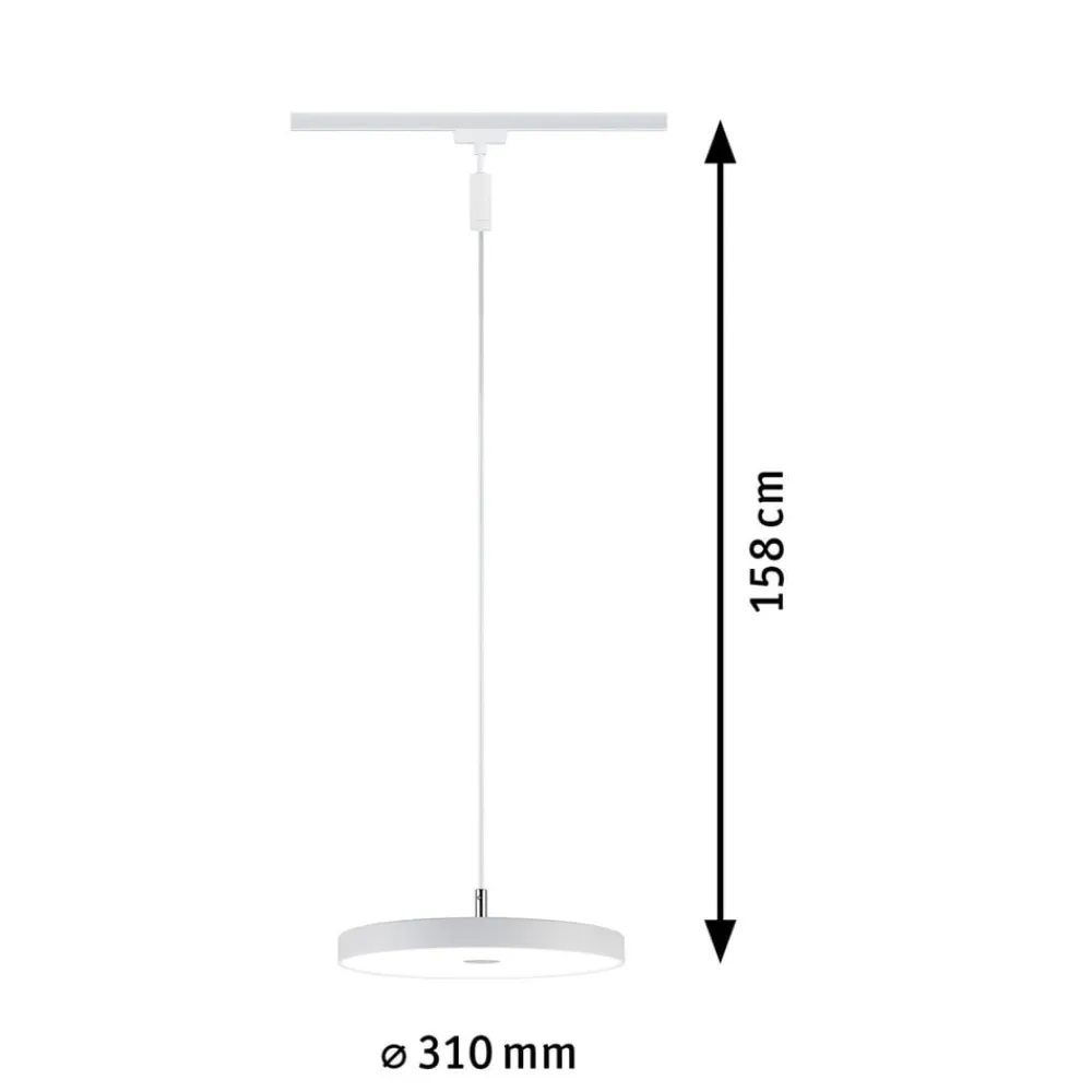 Paulmann Skinnesystem>URail Hildor LED-pendel hvid 4.000 K