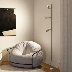 Paulmann URail indførelseskabel/afbryder, krom mat, 2,4 m