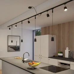 Paulmann URail kabelføring Zigbee 1 m, sort mat