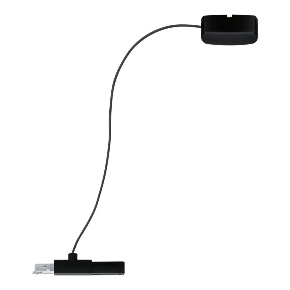 Paulmann Skinnesystem>URail kabelindføring, sort mat, 2 m